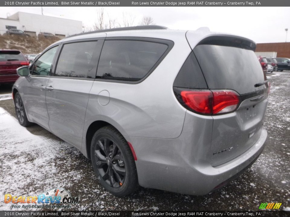 2018 Chrysler Pacifica Limited Billet Silver Metallic / Black/Diesel Photo #3