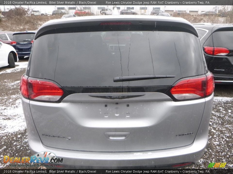 2018 Chrysler Pacifica Limited Billet Silver Metallic / Black/Diesel Photo #4