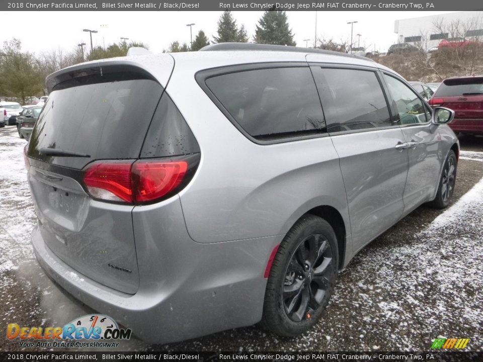 2018 Chrysler Pacifica Limited Billet Silver Metallic / Black/Diesel Photo #5