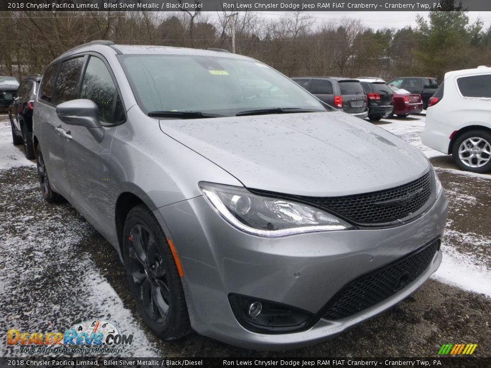 2018 Chrysler Pacifica Limited Billet Silver Metallic / Black/Diesel Photo #6