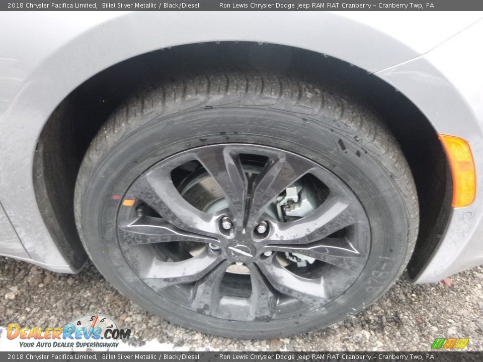 2018 Chrysler Pacifica Limited Billet Silver Metallic / Black/Diesel Photo #8