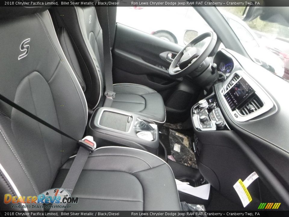 2018 Chrysler Pacifica Limited Billet Silver Metallic / Black/Diesel Photo #9