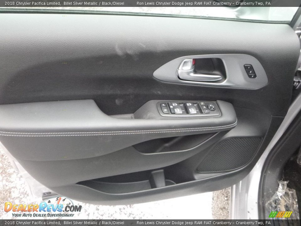 2018 Chrysler Pacifica Limited Billet Silver Metallic / Black/Diesel Photo #13