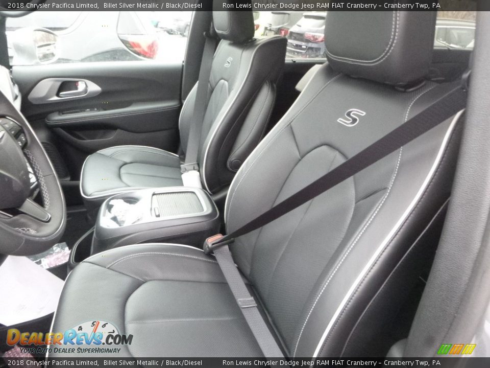 2018 Chrysler Pacifica Limited Billet Silver Metallic / Black/Diesel Photo #15