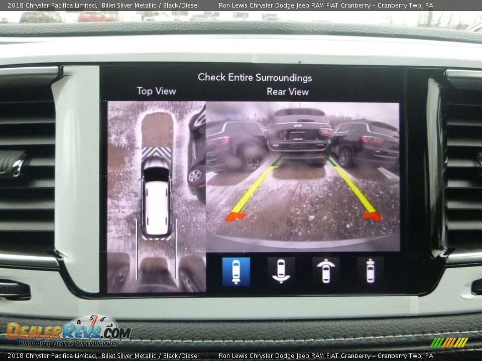 2018 Chrysler Pacifica Limited Billet Silver Metallic / Black/Diesel Photo #18