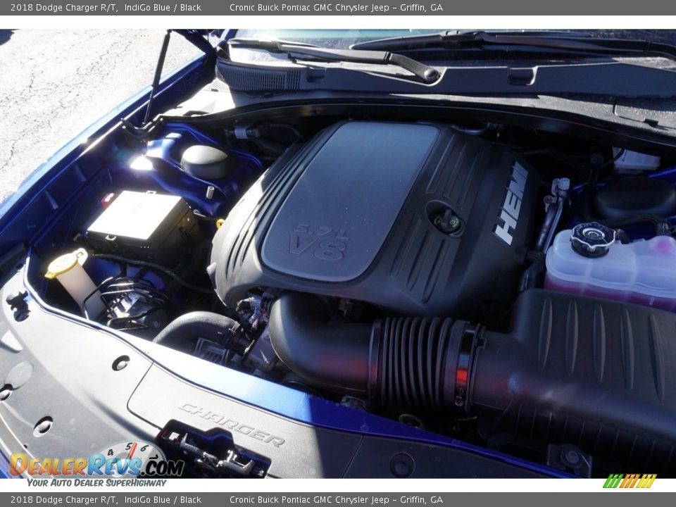2018 Dodge Charger R/T IndiGo Blue / Black Photo #12