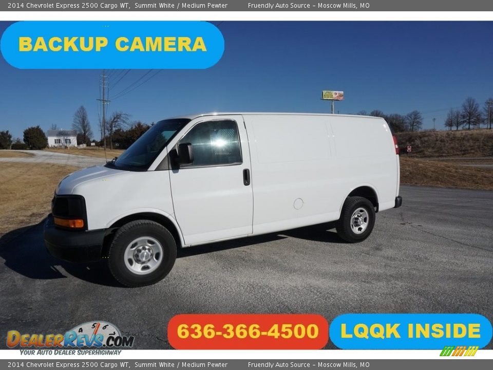 2014 Chevrolet Express 2500 Cargo WT Summit White / Medium Pewter Photo #1