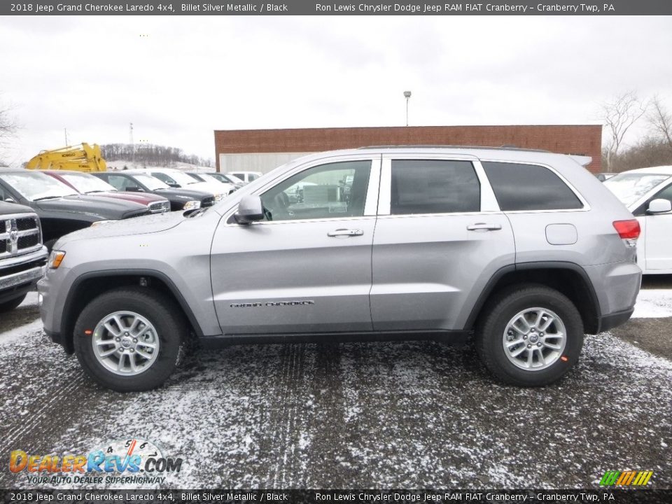2018 Jeep Grand Cherokee Laredo 4x4 Billet Silver Metallic / Black Photo #2