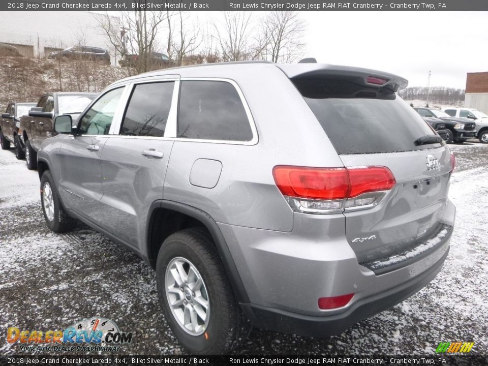 2018 Jeep Grand Cherokee Laredo 4x4 Billet Silver Metallic / Black Photo #3