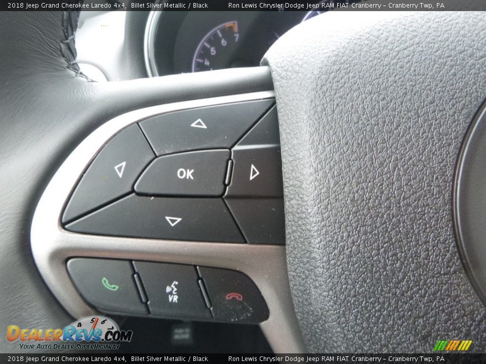 2018 Jeep Grand Cherokee Laredo 4x4 Billet Silver Metallic / Black Photo #18