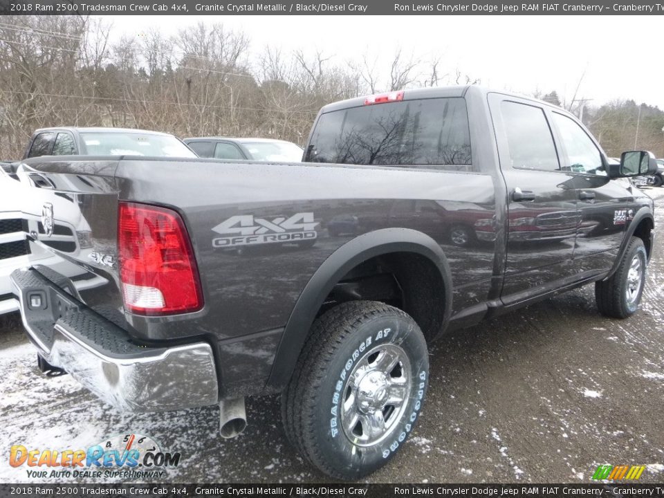 2018 Ram 2500 Tradesman Crew Cab 4x4 Granite Crystal Metallic / Black/Diesel Gray Photo #4
