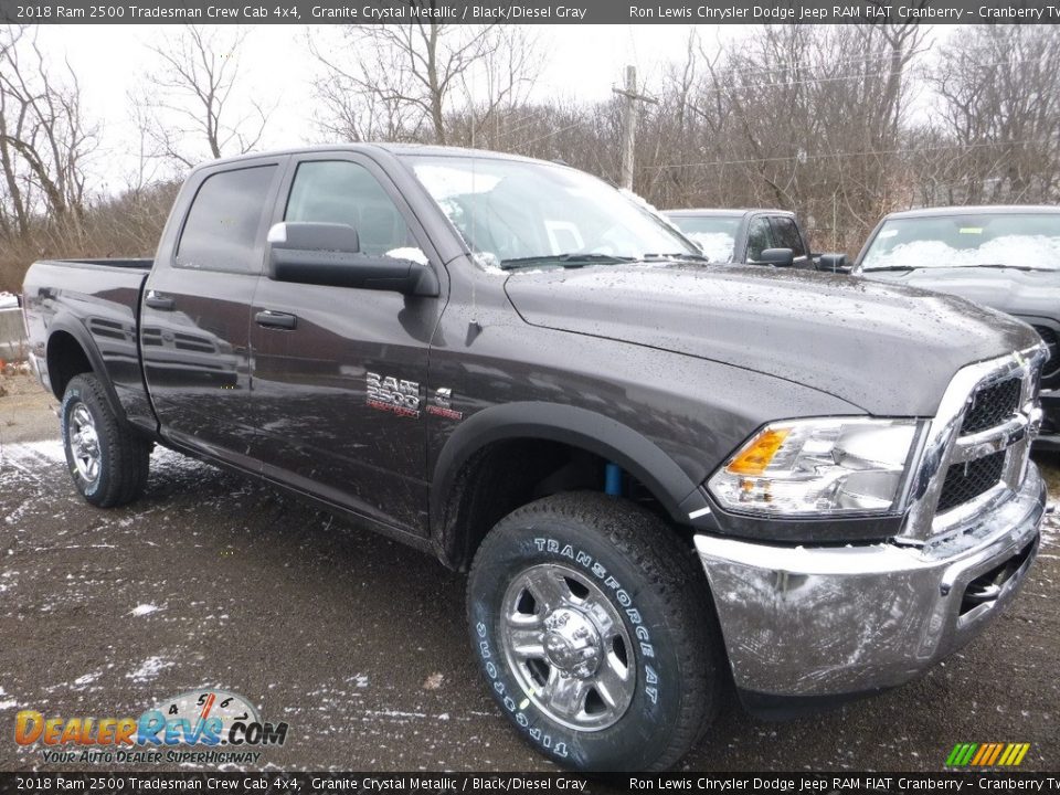 2018 Ram 2500 Tradesman Crew Cab 4x4 Granite Crystal Metallic / Black/Diesel Gray Photo #6