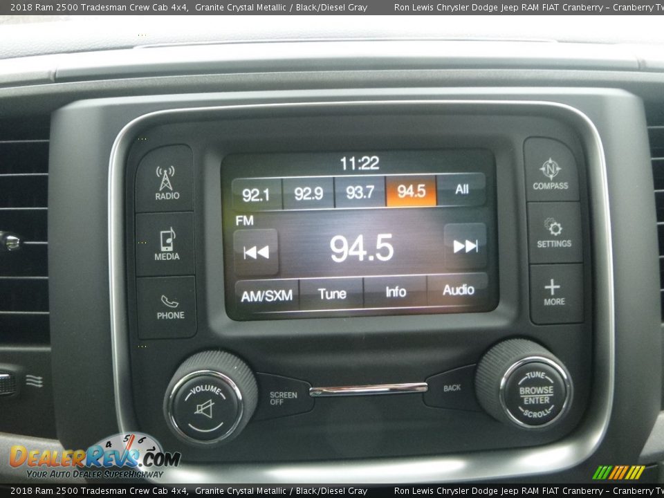 2018 Ram 2500 Tradesman Crew Cab 4x4 Granite Crystal Metallic / Black/Diesel Gray Photo #15