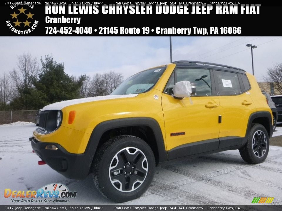 2017 Jeep Renegade Trailhawk 4x4 Solar Yellow / Black Photo #1