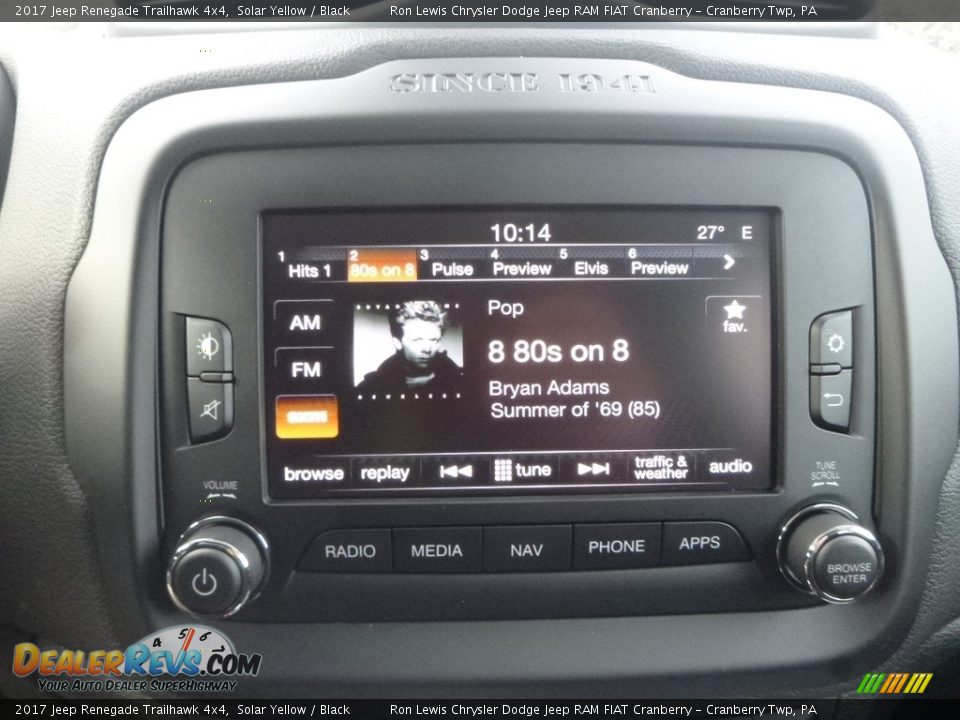 2017 Jeep Renegade Trailhawk 4x4 Solar Yellow / Black Photo #17