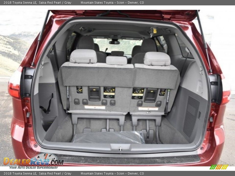 2018 Toyota Sienna LE Salsa Red Pearl / Gray Photo #9