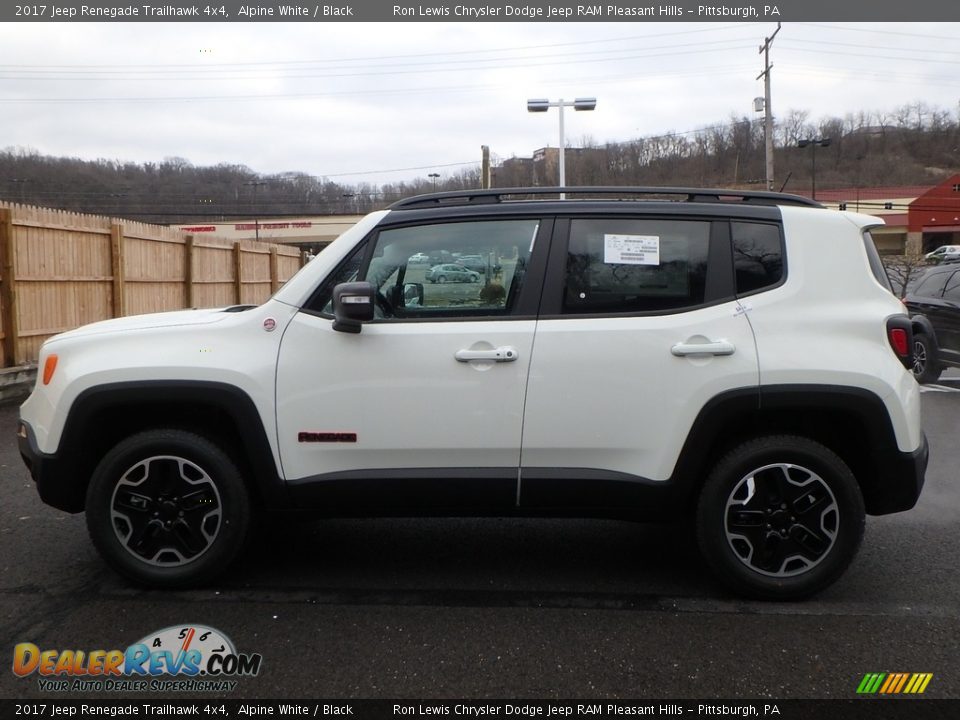 2017 Jeep Renegade Trailhawk 4x4 Alpine White / Black Photo #2