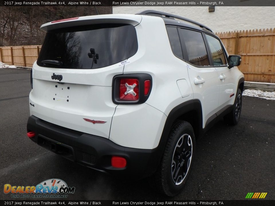 2017 Jeep Renegade Trailhawk 4x4 Alpine White / Black Photo #5