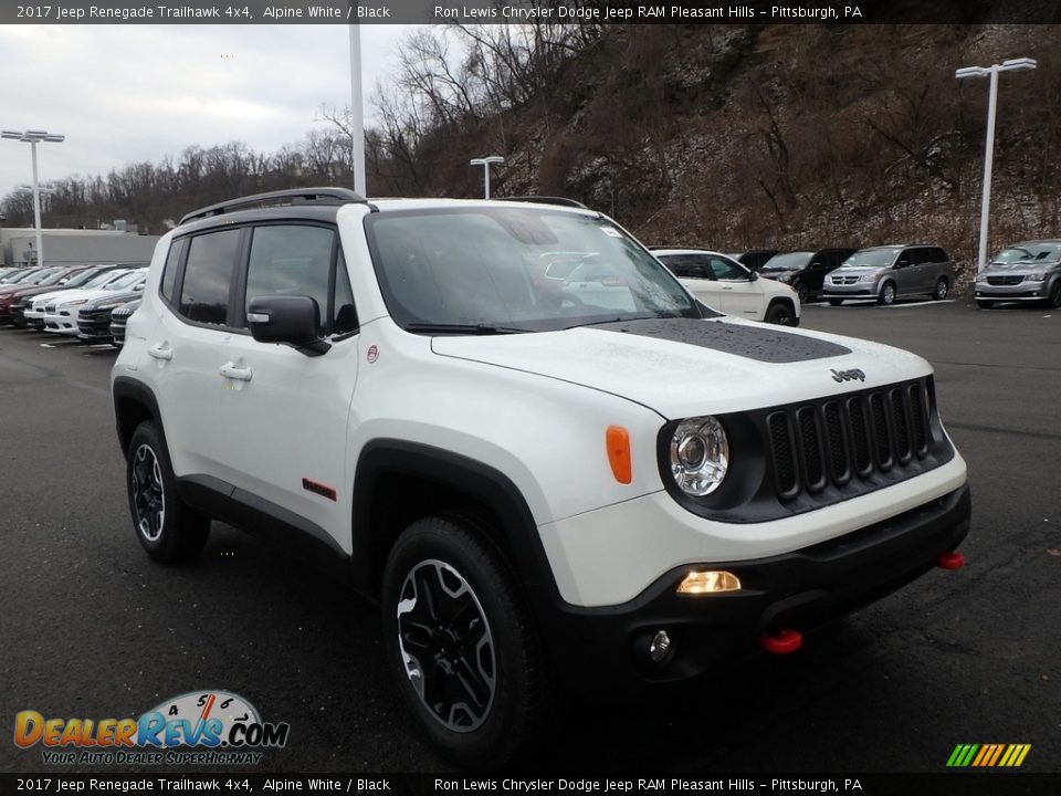 2017 Jeep Renegade Trailhawk 4x4 Alpine White / Black Photo #7