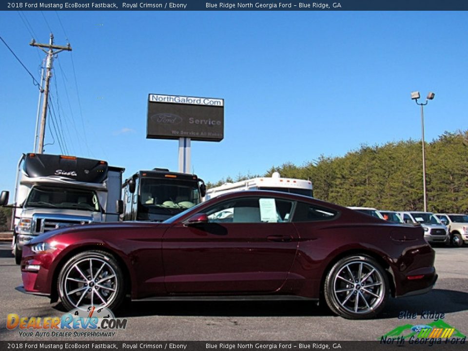 2018 Ford Mustang EcoBoost Fastback Royal Crimson / Ebony Photo #2