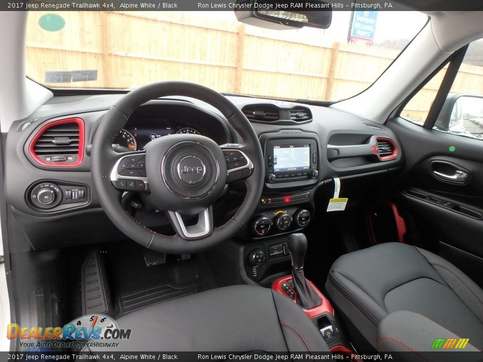 2017 Jeep Renegade Trailhawk 4x4 Alpine White / Black Photo #12