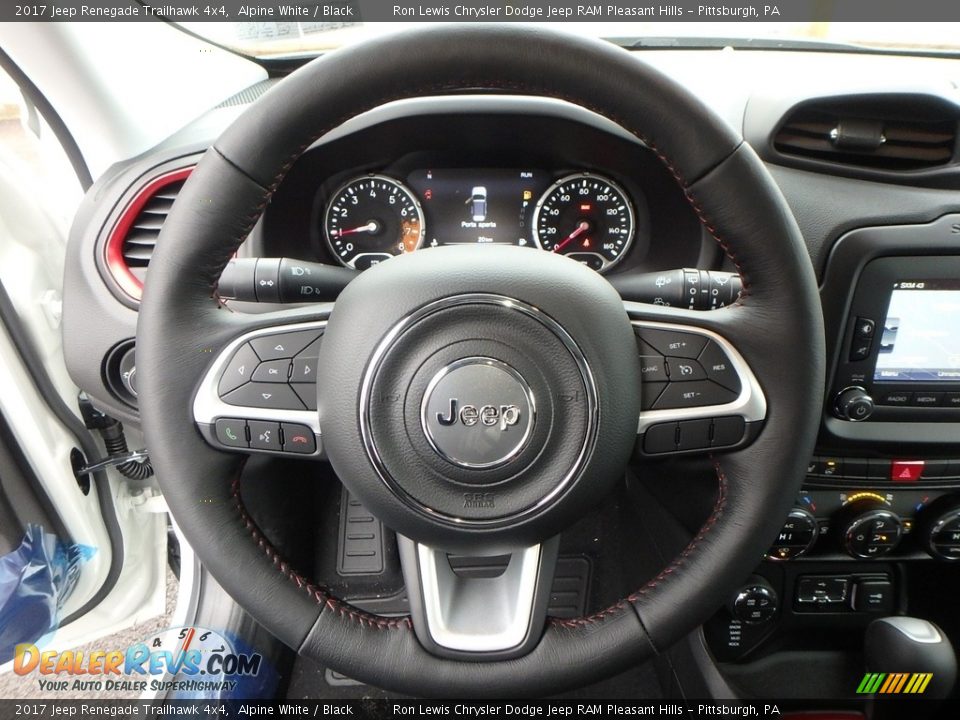 2017 Jeep Renegade Trailhawk 4x4 Alpine White / Black Photo #20