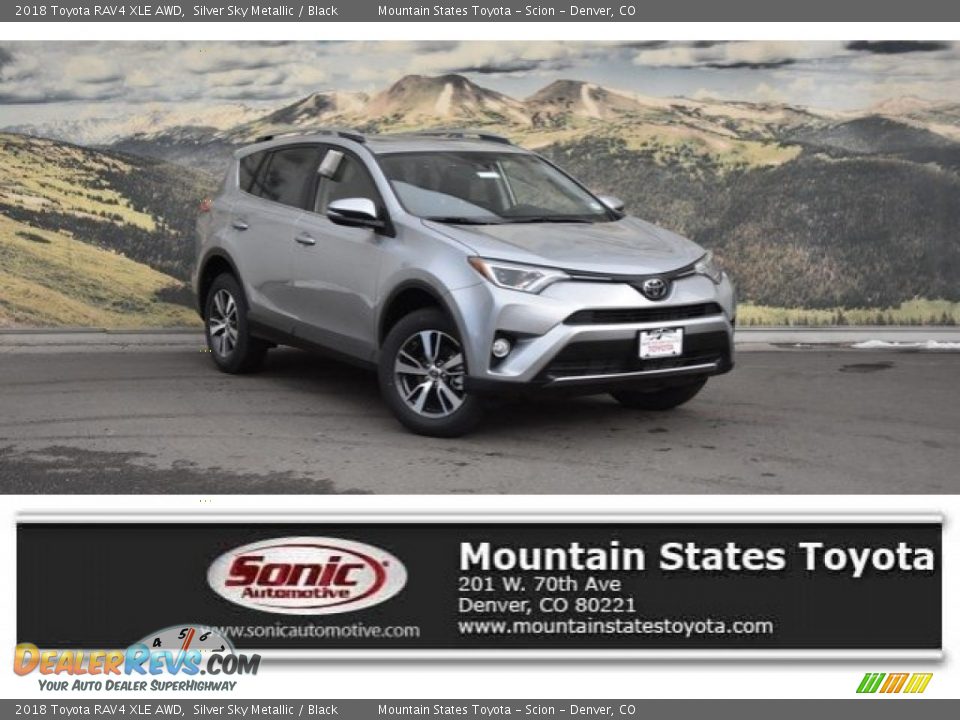 2018 Toyota RAV4 XLE AWD Silver Sky Metallic / Black Photo #1