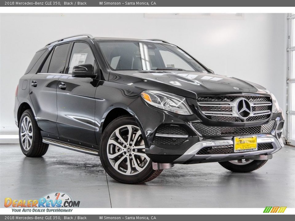 2018 Mercedes-Benz GLE 350 Black / Black Photo #12