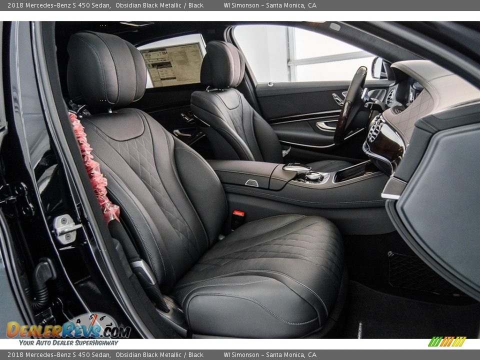 2018 Mercedes-Benz S 450 Sedan Obsidian Black Metallic / Black Photo #2