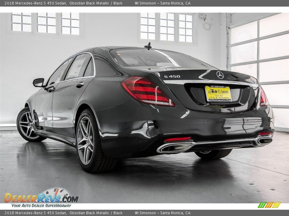 2018 Mercedes-Benz S 450 Sedan Obsidian Black Metallic / Black Photo #3