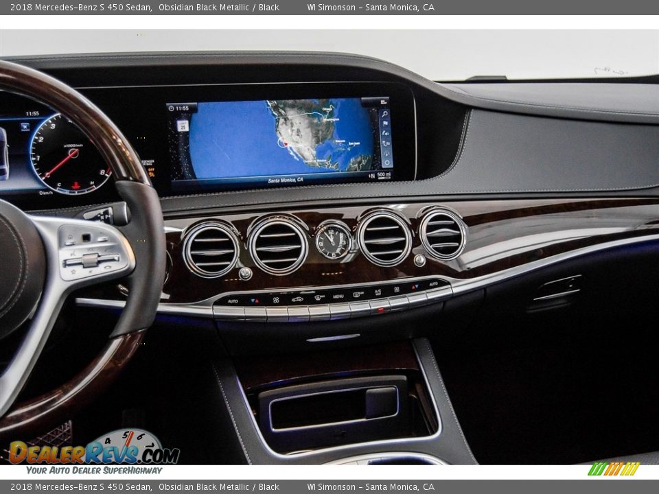 2018 Mercedes-Benz S 450 Sedan Obsidian Black Metallic / Black Photo #5