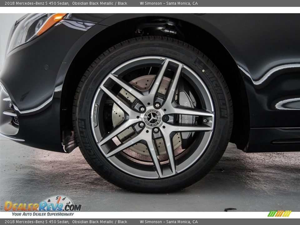 2018 Mercedes-Benz S 450 Sedan Obsidian Black Metallic / Black Photo #9