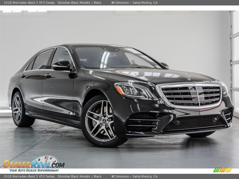 2018 Mercedes-Benz S 450 Sedan Obsidian Black Metallic / Black Photo #12