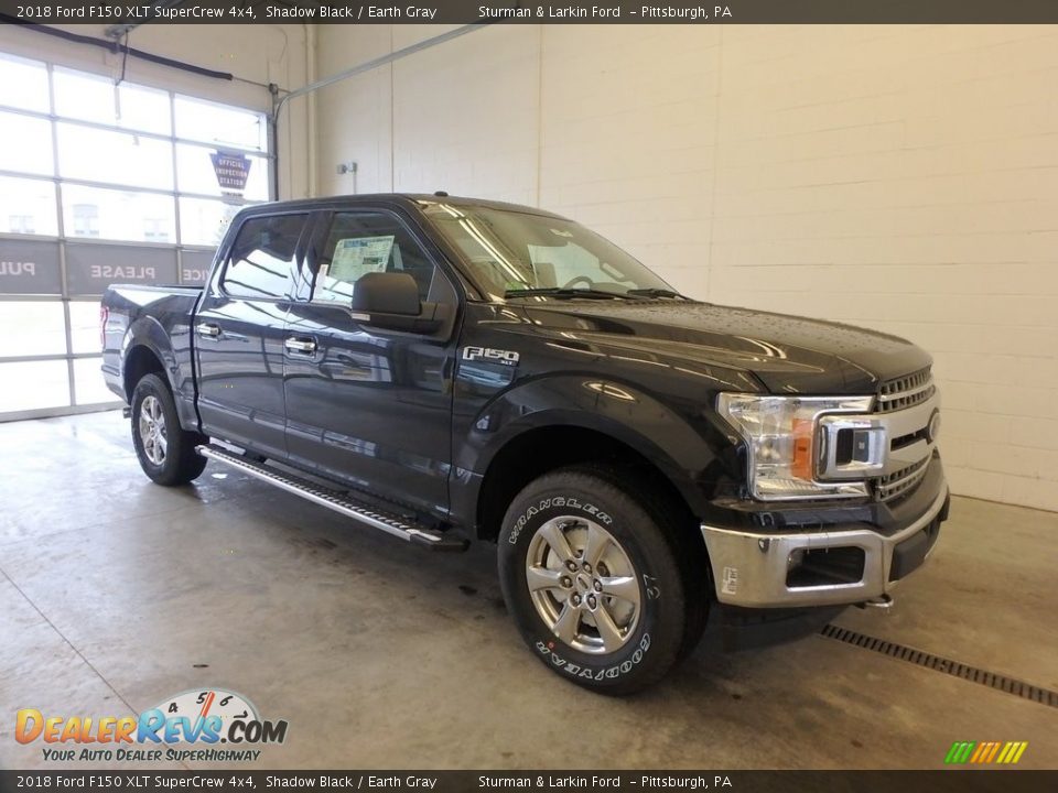 2018 Ford F150 XLT SuperCrew 4x4 Shadow Black / Earth Gray Photo #1