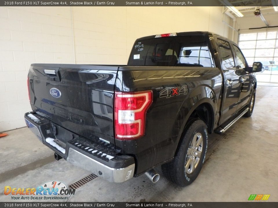 2018 Ford F150 XLT SuperCrew 4x4 Shadow Black / Earth Gray Photo #2