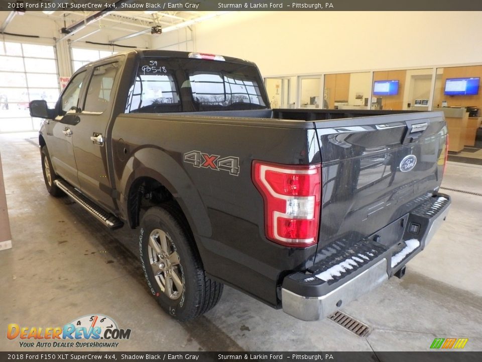 2018 Ford F150 XLT SuperCrew 4x4 Shadow Black / Earth Gray Photo #3