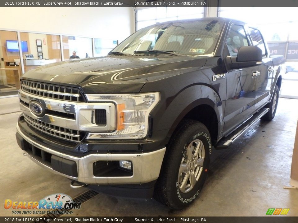 2018 Ford F150 XLT SuperCrew 4x4 Shadow Black / Earth Gray Photo #4