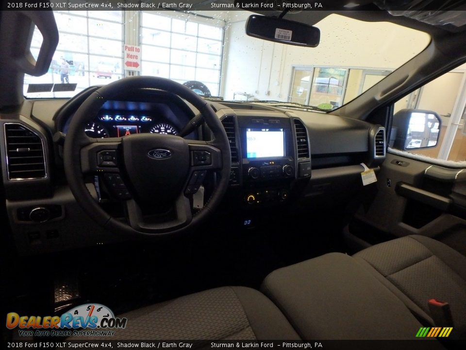 2018 Ford F150 XLT SuperCrew 4x4 Shadow Black / Earth Gray Photo #8