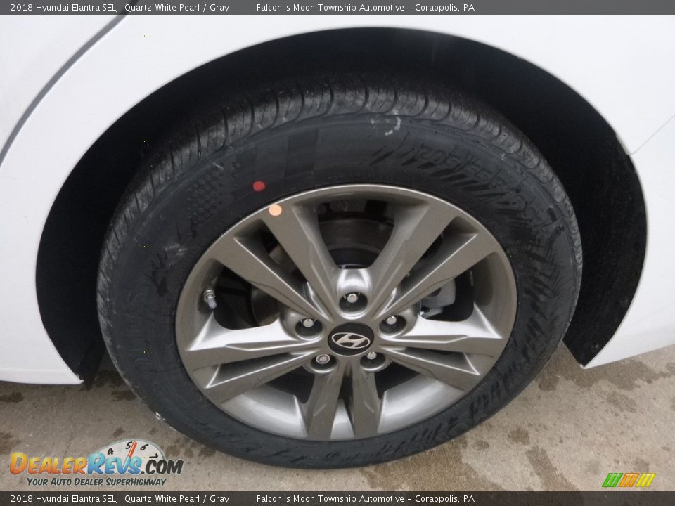 2018 Hyundai Elantra SEL Quartz White Pearl / Gray Photo #8