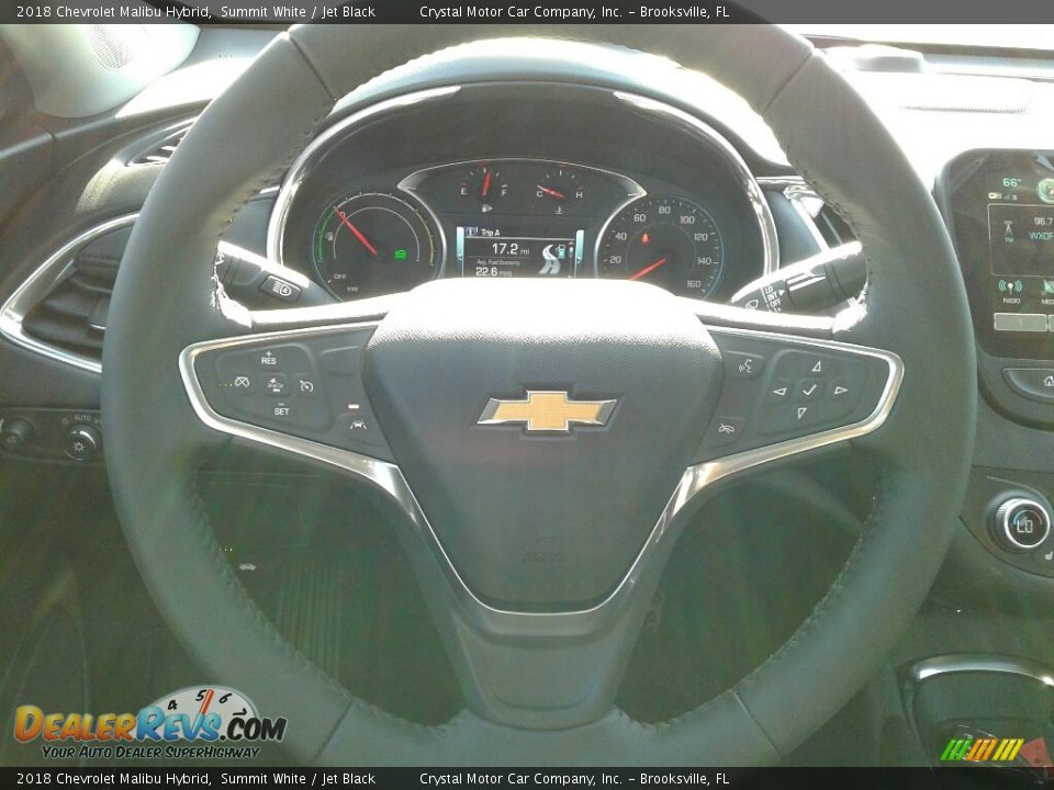 2018 Chevrolet Malibu Hybrid Summit White / Jet Black Photo #14