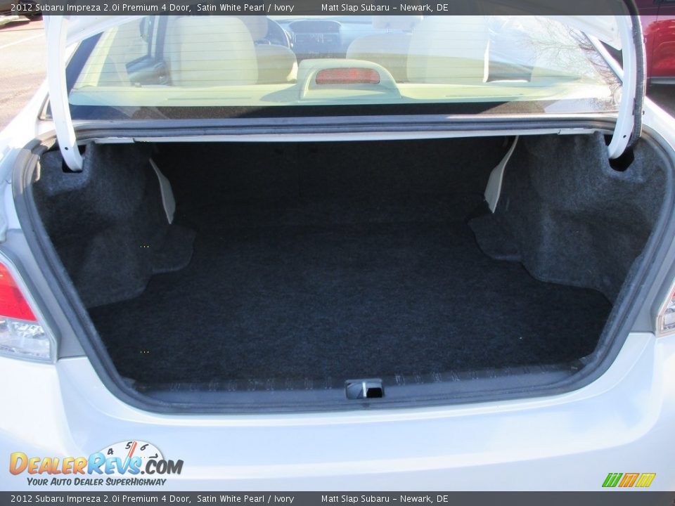 2012 Subaru Impreza 2.0i Premium 4 Door Satin White Pearl / Ivory Photo #19