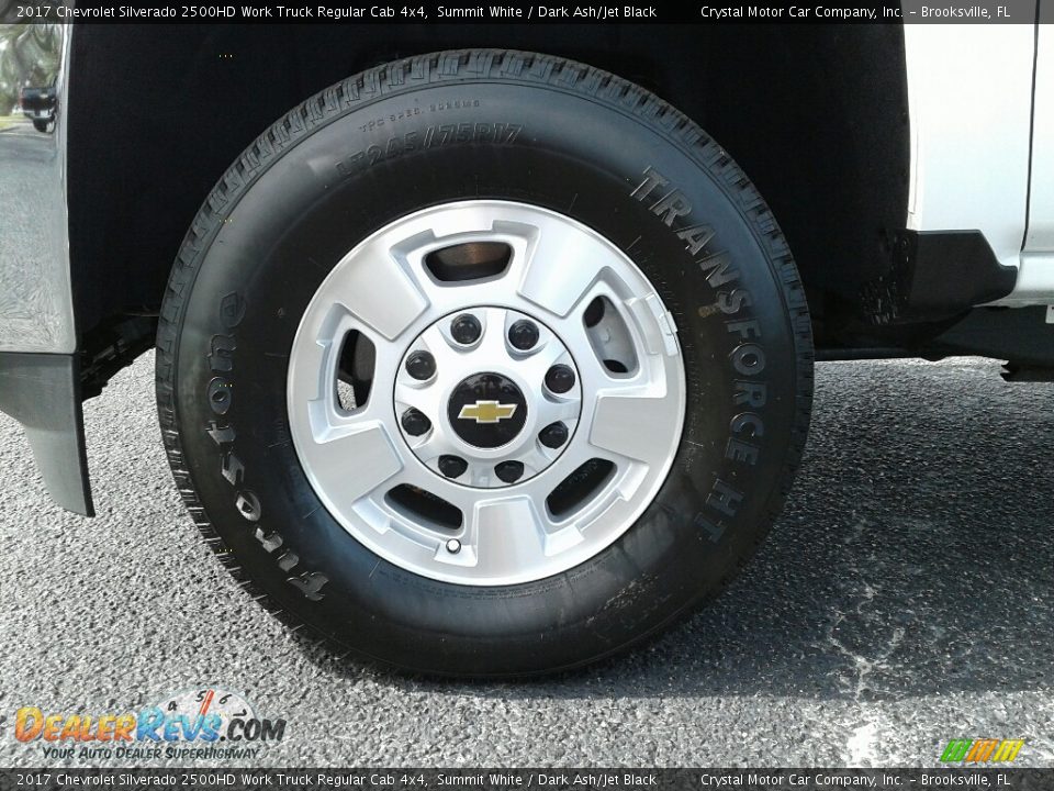 2017 Chevrolet Silverado 2500HD Work Truck Regular Cab 4x4 Summit White / Dark Ash/Jet Black Photo #20