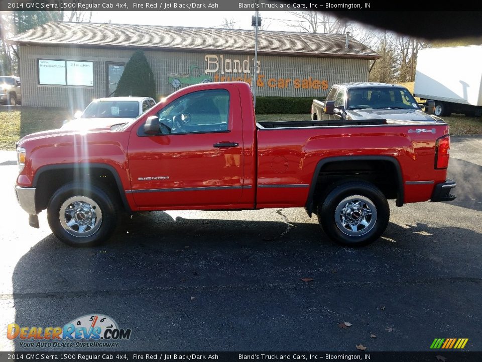 2014 GMC Sierra 1500 Regular Cab 4x4 Fire Red / Jet Black/Dark Ash Photo #1