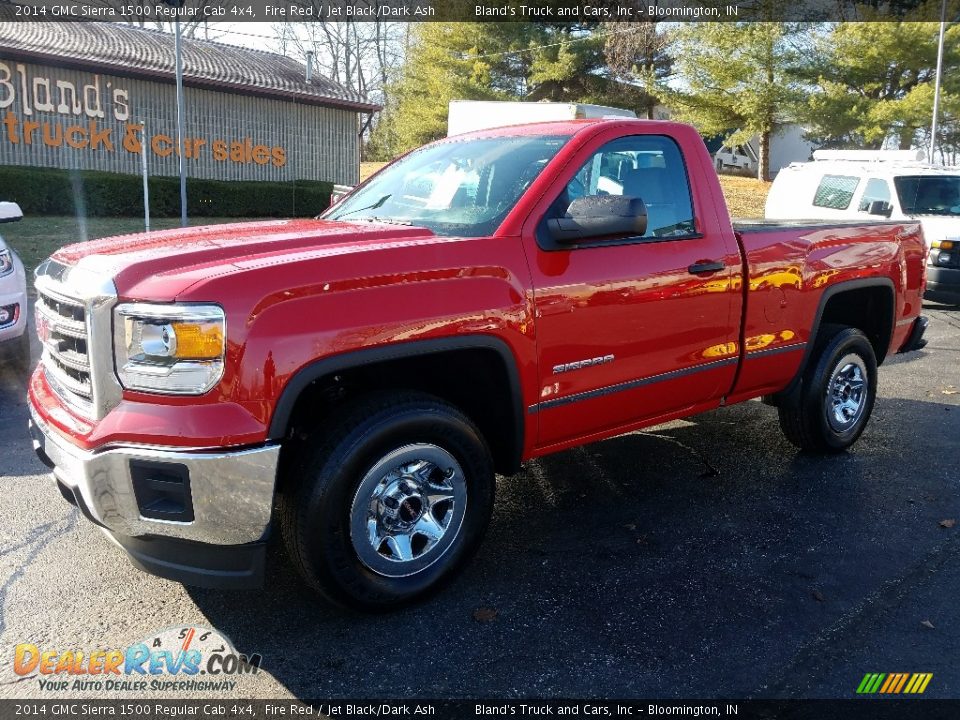 2014 GMC Sierra 1500 Regular Cab 4x4 Fire Red / Jet Black/Dark Ash Photo #2