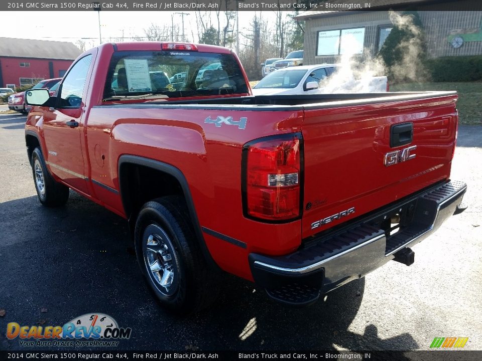 2014 GMC Sierra 1500 Regular Cab 4x4 Fire Red / Jet Black/Dark Ash Photo #3