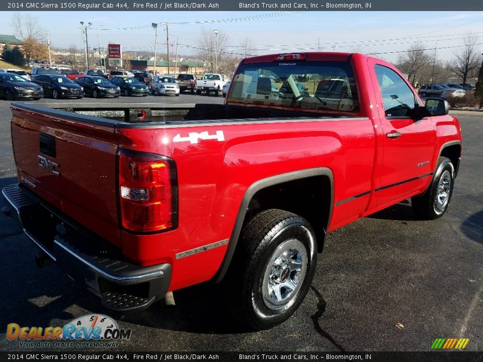 2014 GMC Sierra 1500 Regular Cab 4x4 Fire Red / Jet Black/Dark Ash Photo #7