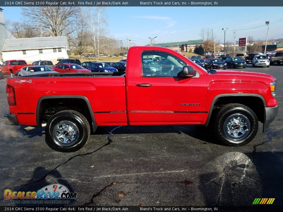 2014 GMC Sierra 1500 Regular Cab 4x4 Fire Red / Jet Black/Dark Ash Photo #8