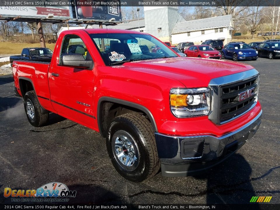 2014 GMC Sierra 1500 Regular Cab 4x4 Fire Red / Jet Black/Dark Ash Photo #9
