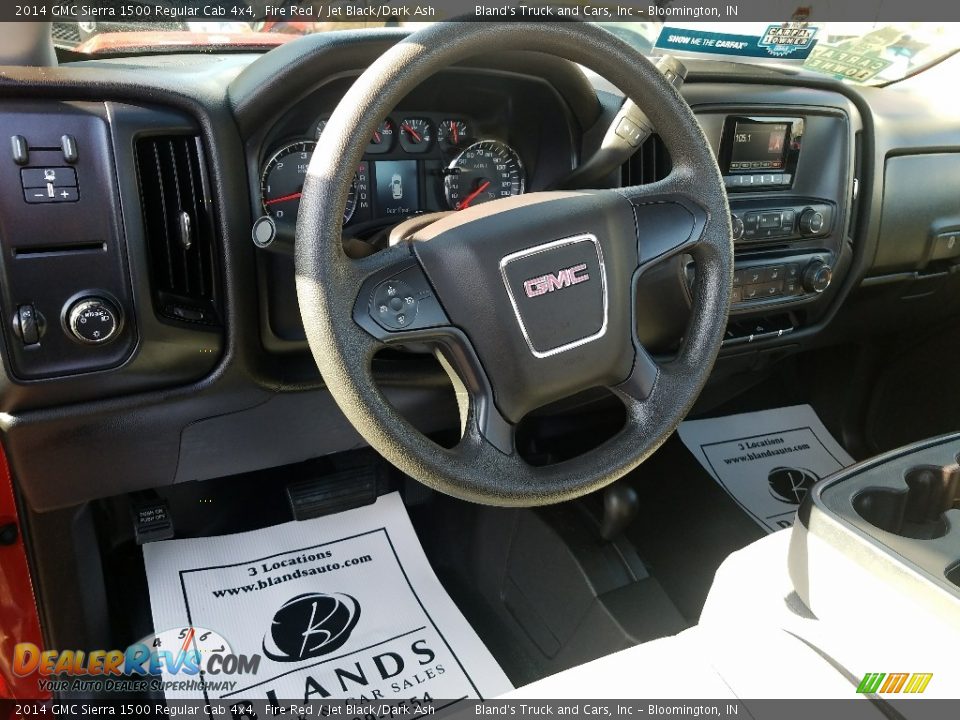 2014 GMC Sierra 1500 Regular Cab 4x4 Fire Red / Jet Black/Dark Ash Photo #16