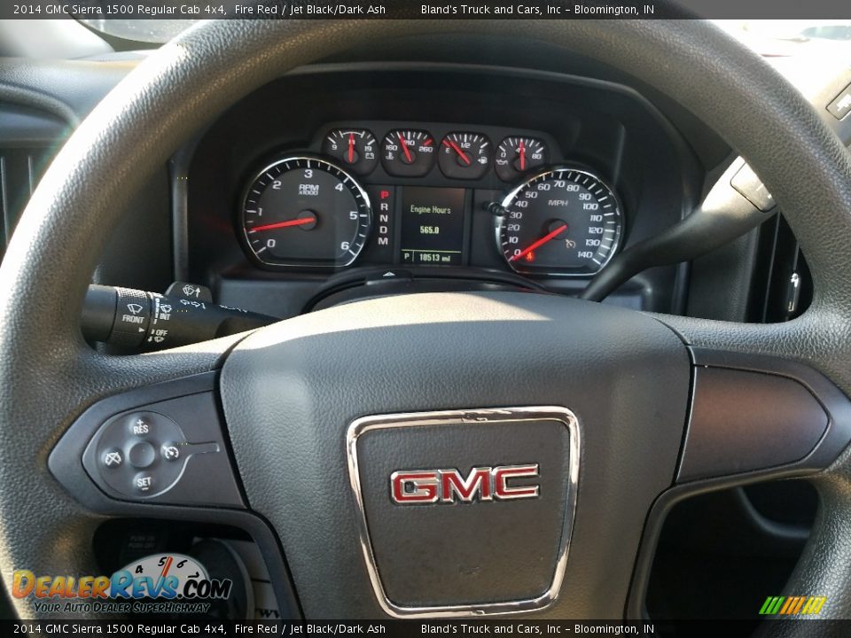 2014 GMC Sierra 1500 Regular Cab 4x4 Fire Red / Jet Black/Dark Ash Photo #19